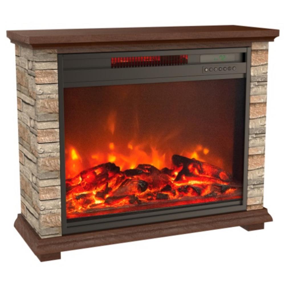 White Modern Portable Freestanding Electric Fireplaces