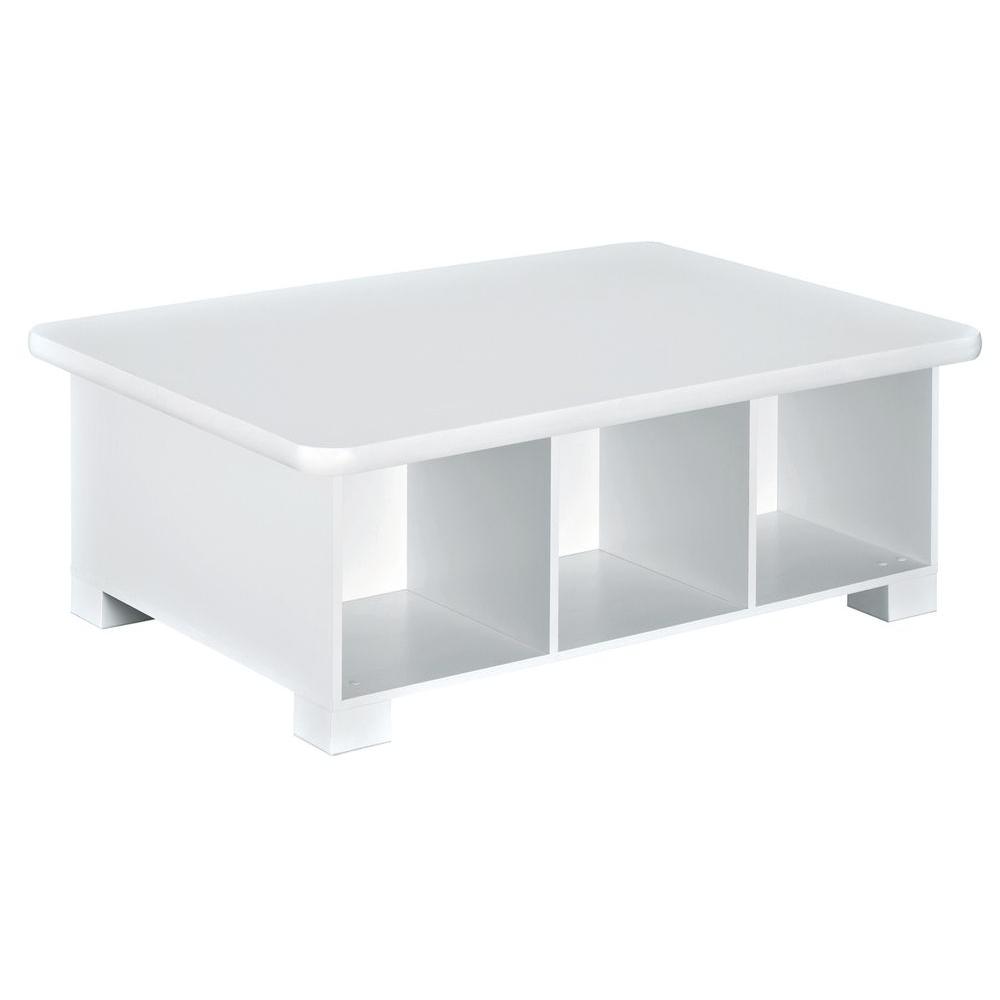 Closetmaid 40 In W X 15 In H White 6 Cube Activity Table 1599