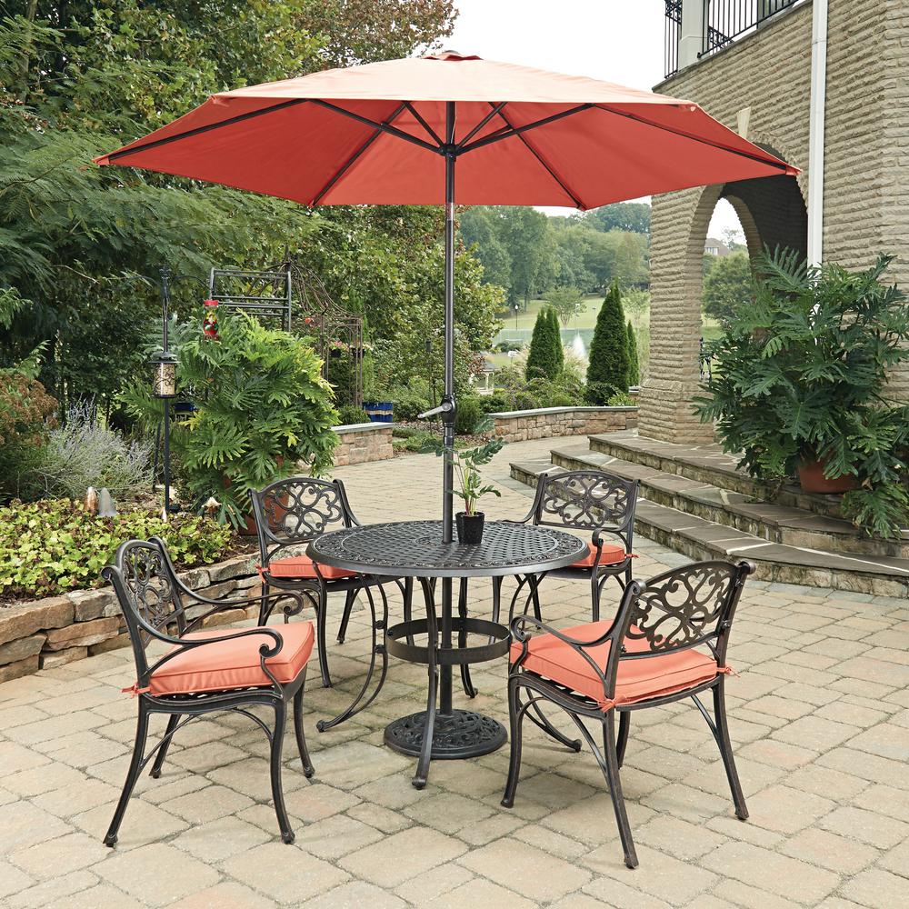 Home Styles Biscayne Rust Bronze 7-Piece Cast Aluminum ...