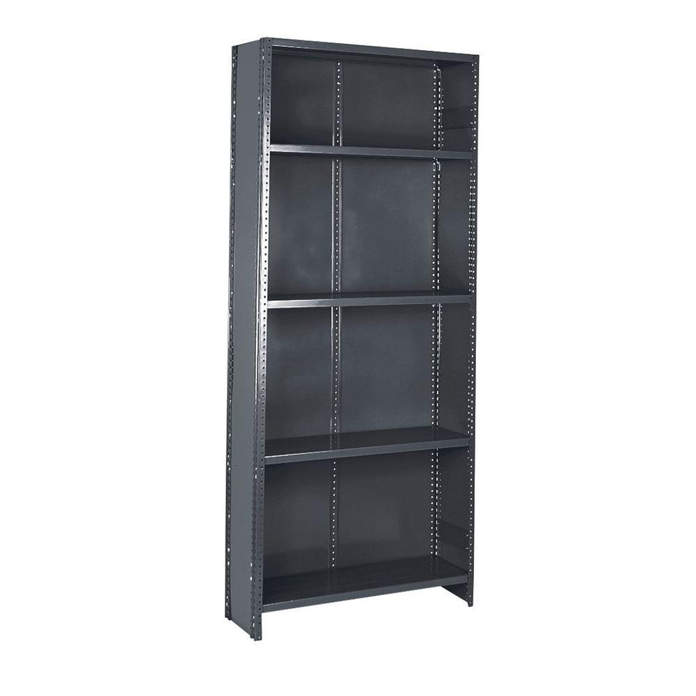 HDX 72 in. H x 36 in. W x 24 in. D 5 Shelf Plastic Ventilated Storage