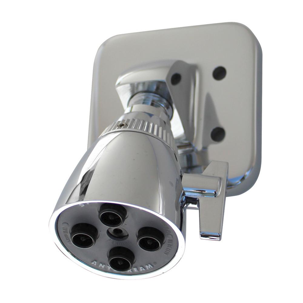 Speakman Commercial 3 Spray 2 25 In Fixed Round High Pressure Showerhead With Anchor Plate Polished Chrome