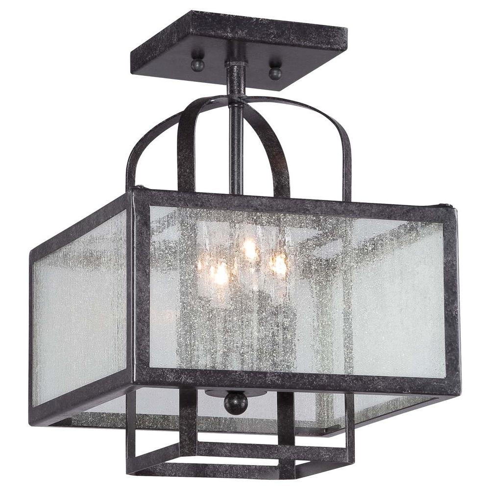 Minka Lavery Camden Square 4 Light Aged Charcoal Semi Flush Mount Minka Lavery Camden Square 4 Light Aged Charcoal Semi Flush Mount