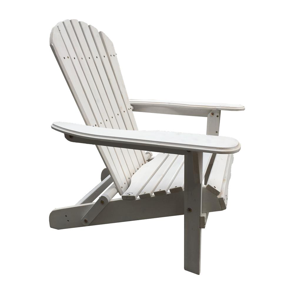 S Dente Villaret White Folding Wood Adirondack Chair Sd001wt The Villaret White Folding Wood Adirondack Chair