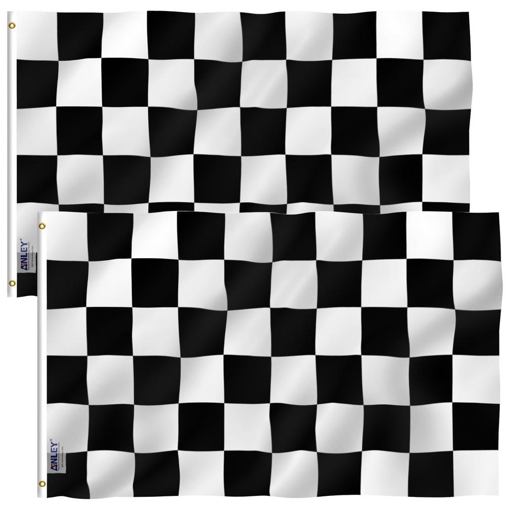 Anley Fly Breeze 3 Ft X 5 Ft Polyester Checkered 2 Sided Flags