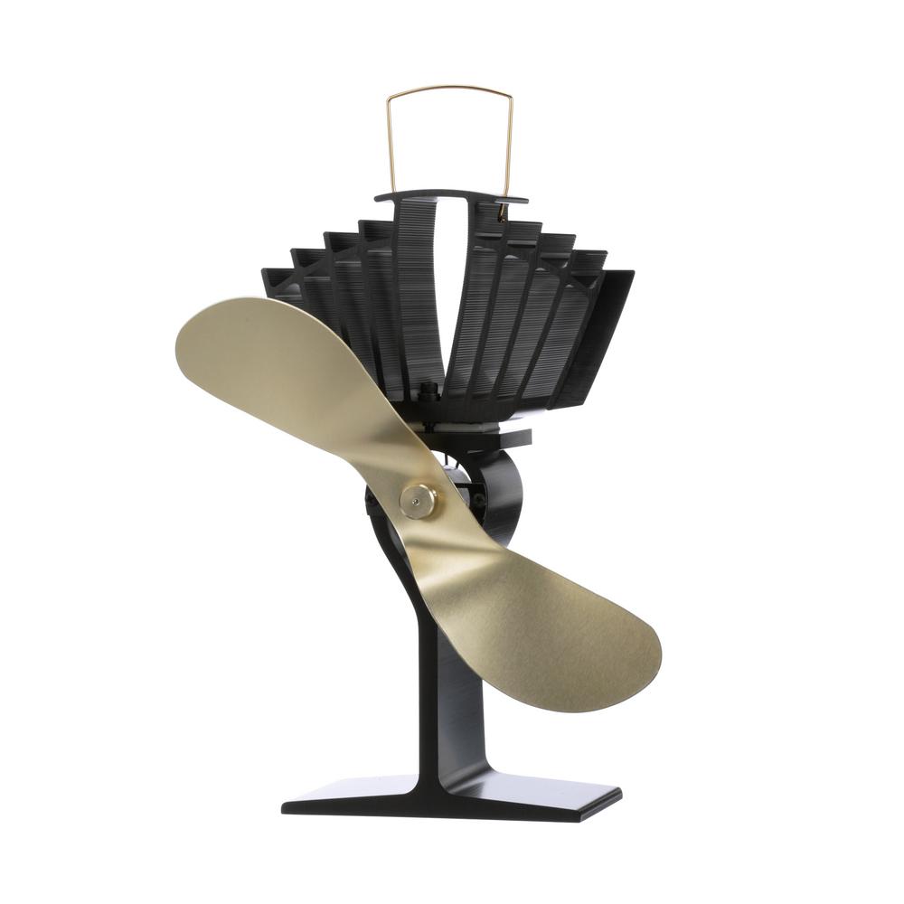 6.8/" 5 Blades Heat Self-Powered Stove Fan Wall Mounted Magnetic Fireplace Ecofan