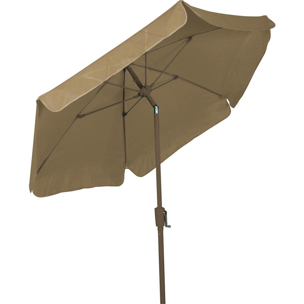 Mesh Layer Brown Market Umbrellas Patio Umbrellas The Home Depot