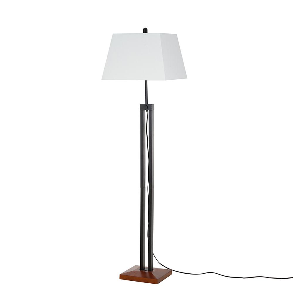 Cresswell 66 25 In Matte Black Modern Farmhouse Floor Lamp And Led Bulb