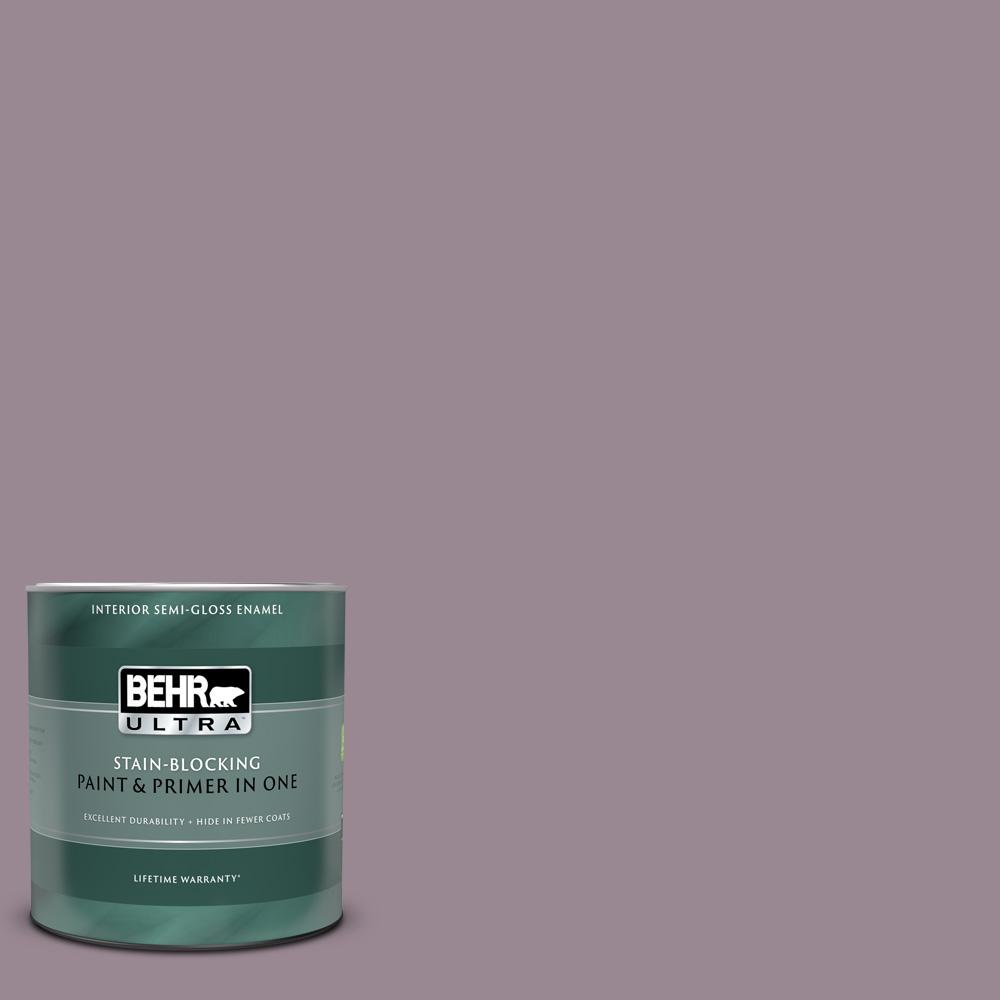 BEHR ULTRA 1 qt. 690F5 Purple Mauve SemiGloss Enamel Interior Paint