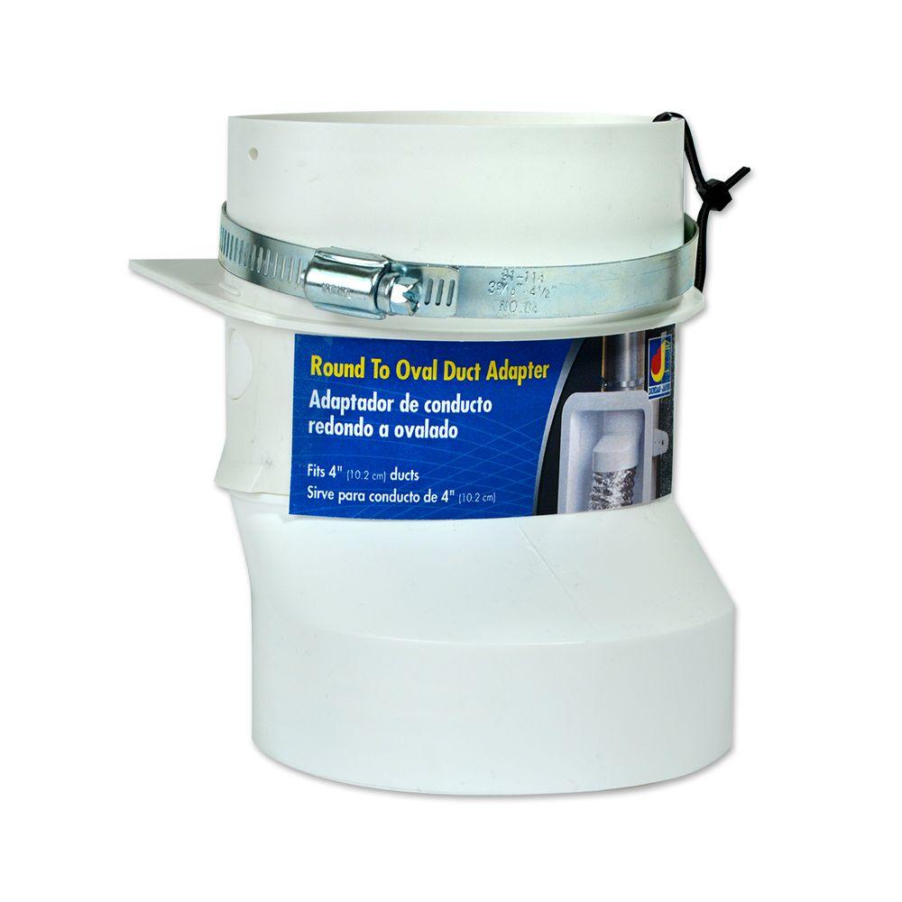 oval round dryer adapter duct everbilt jafine dundas homedepot connectors depot