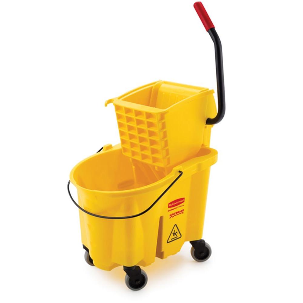 UPC 086876176407 product image for Rubbermaid Commercial Products WaveBrake 15.6 in. x 18.6 in. 26 Qt. Mop Bucket a | upcitemdb.com