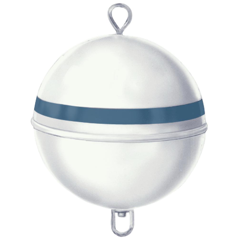 Jim-Buoy 18 inch Dia Premium Mooring Buoy with 90 lb. Buoyancy in White with... by Jim-Buoy