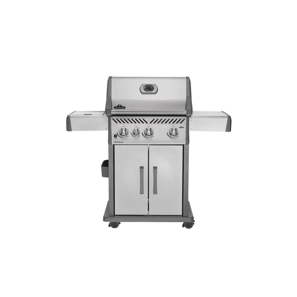 KitchenAid 4-Burner Propane Gas Grill in Stainless Steel with Ceramic