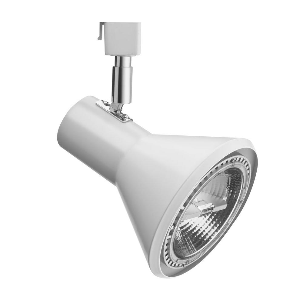 Lithonia Lighting 1Light White Front Loading Shade Commercial Track