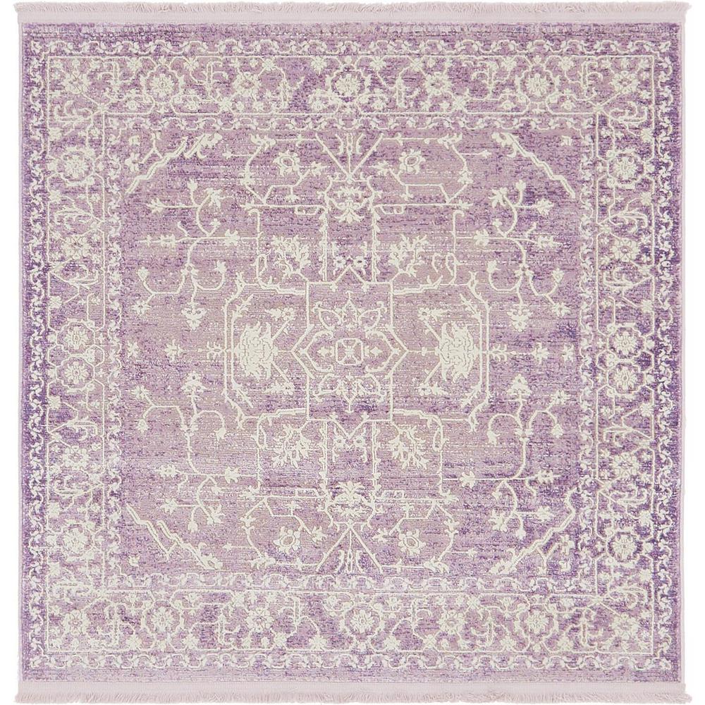 Clic Square Purple Area Rugs The Home Depot Arcadia Purple 4 Ft X Square Area Rug