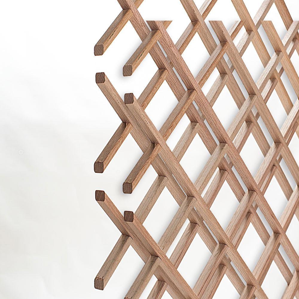 American Pro Decor 28Bottle Trimmable Wine Rack Lattice Panel Inserts