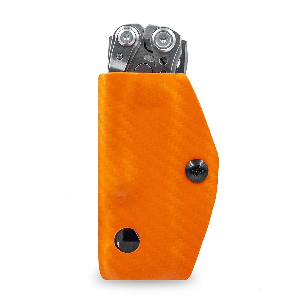 CLIP & CARRY Kydex Sheath for Leatherman Skeletool MultiTool Belt Clip Holster Holder (Carbon