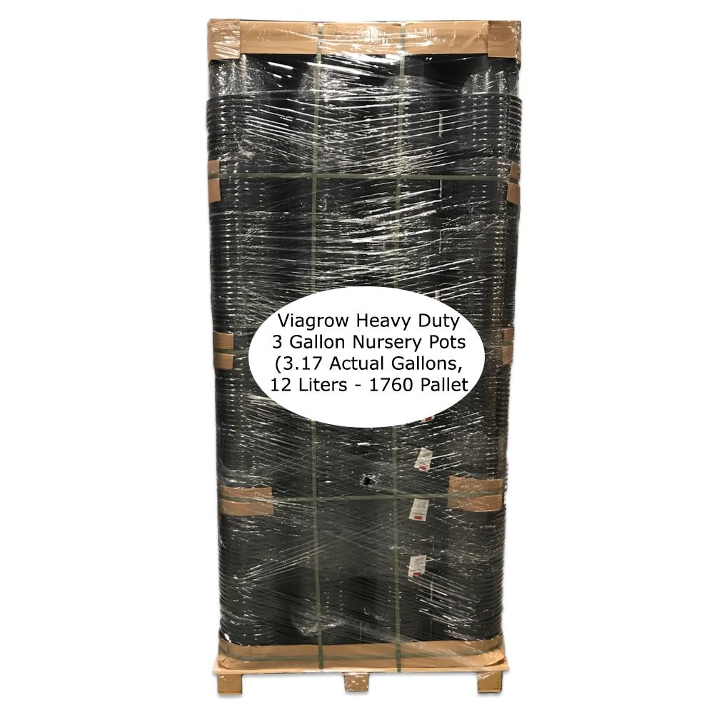 Viagrow 3 Gal Heavy Duty Plastic Nursery Pots 1760 Per Pallet 3 Gal Heavy Duty Plastic Nursery Pots 1760 Per Pallet