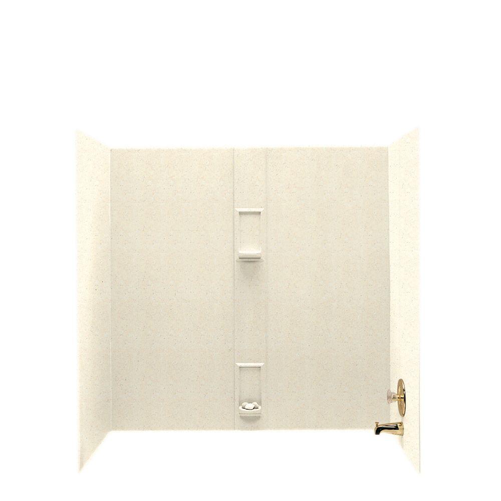 Swan 30 In X 60 5 Piece Easy Up Adhesive Tub Wall Pebble