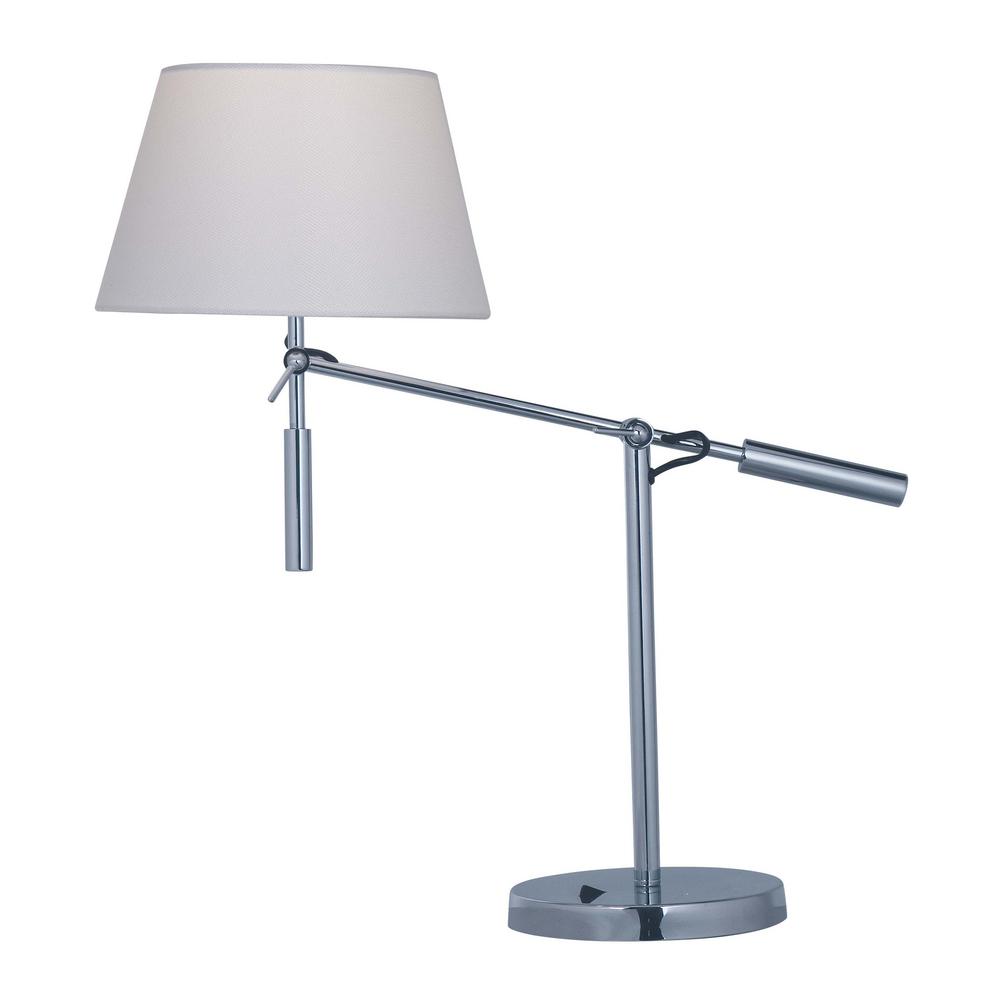 Maxim Lighting Hotel 19 75 In Tall Polished Chrome Table Lamp