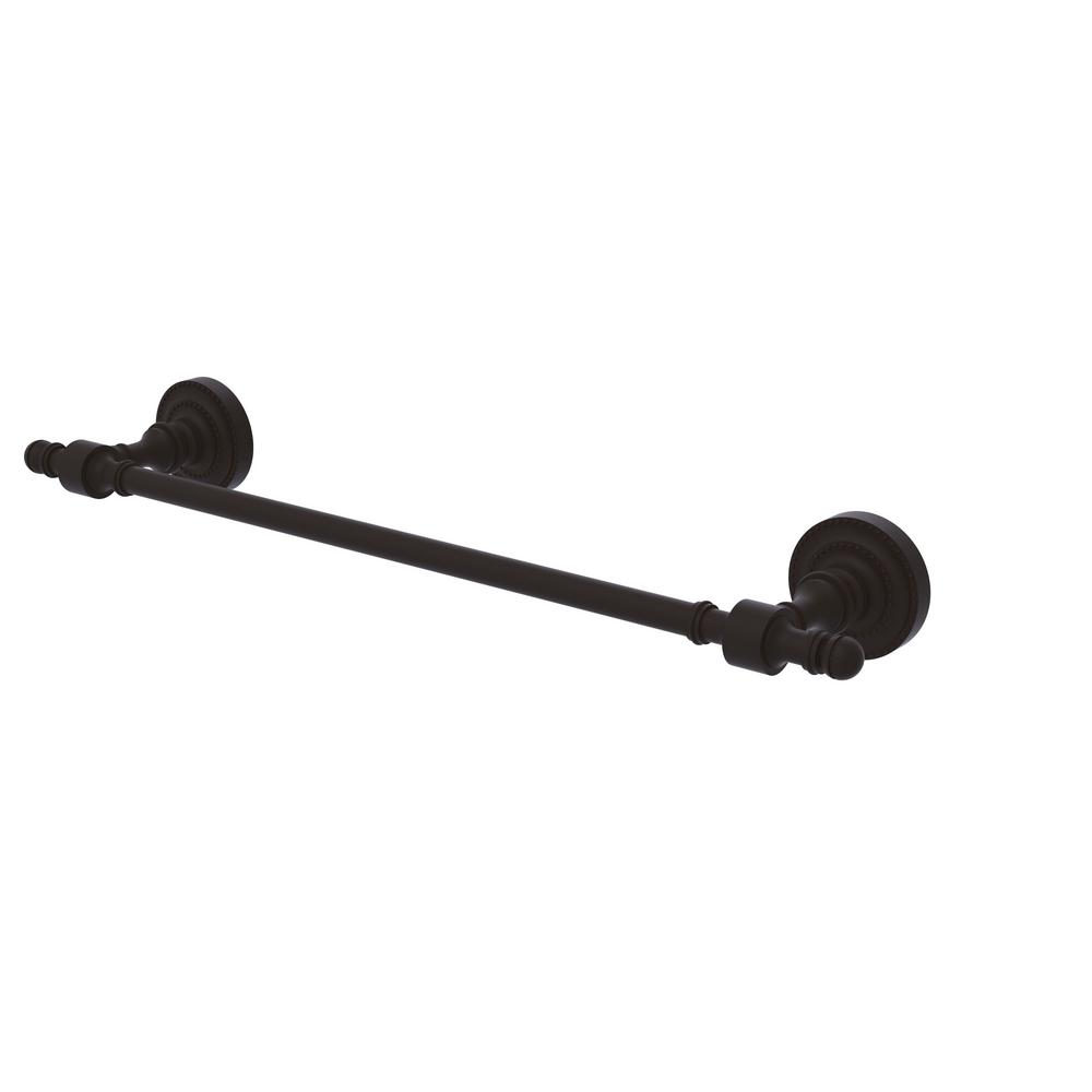 Retro Dot Collection 24-in Towel Bar in Oil Rubbed Bronze