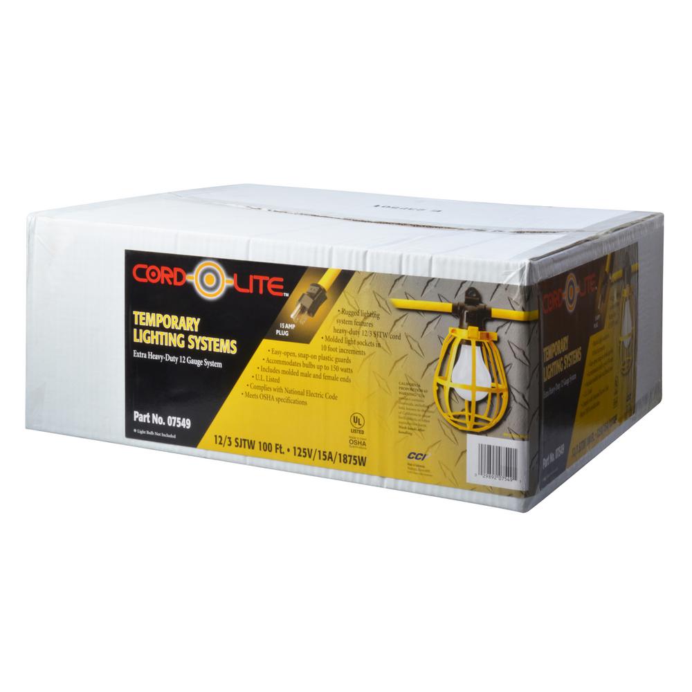 Southwire 100 Ft 12 3 Sjtw 10 Light Plastic Cage String 100 Ft 12 3 Sjtw 10 Light Plastic Cage