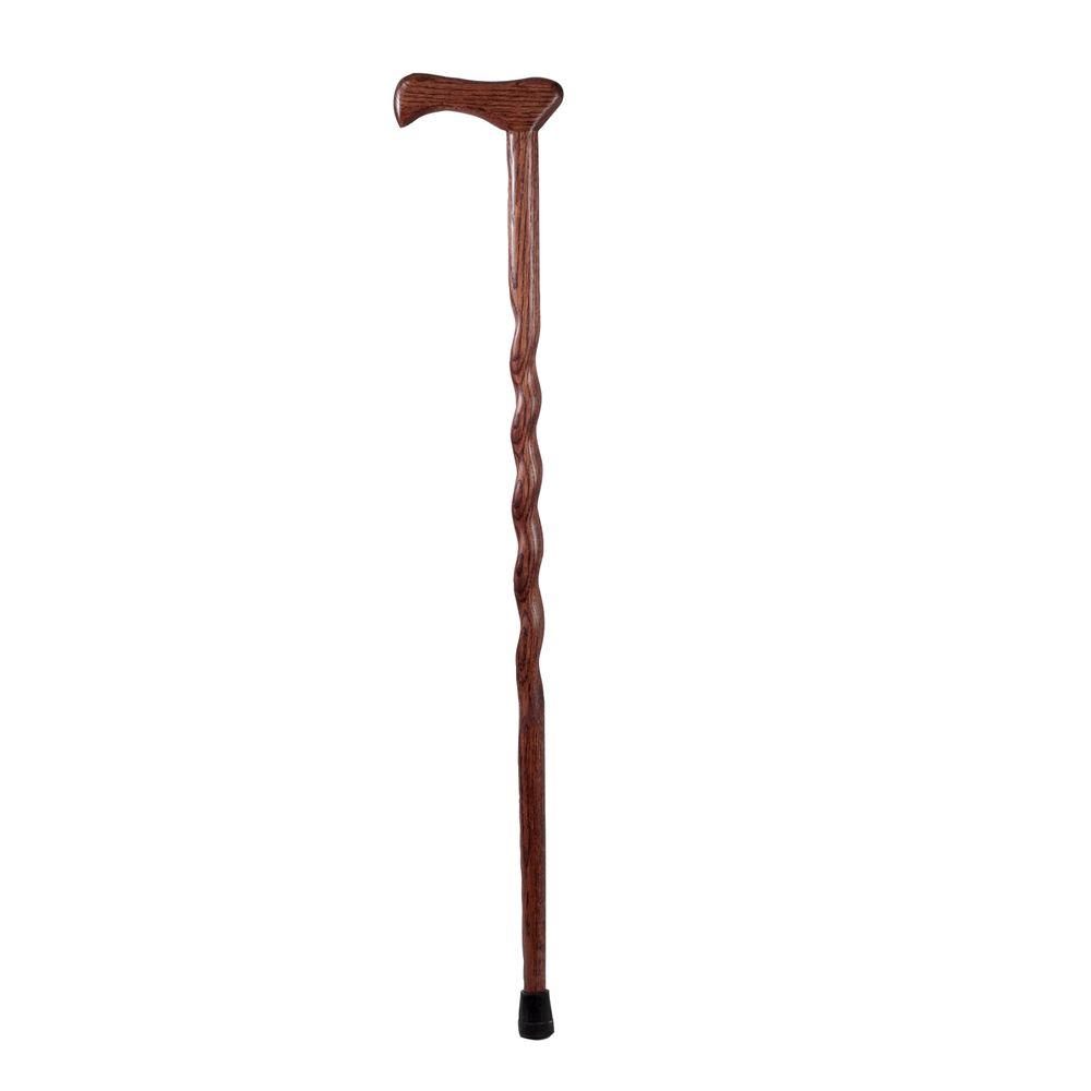 Brazos Walking Sticks 40 In Twisted Oak Or Ash Walking Cane In Red 502 3000 0175 The Home Depot 3896