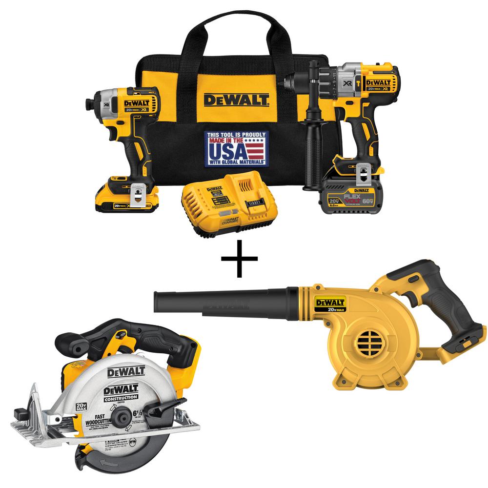 DEWALT 20Volt MAX LithiumIon Cordless Brushless Combo Kit (2Tool) w