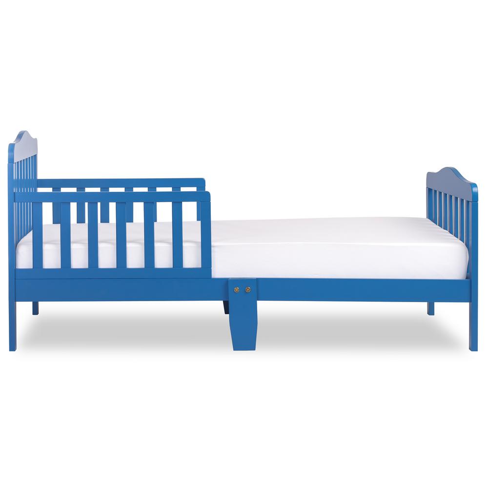 blue toddler bed