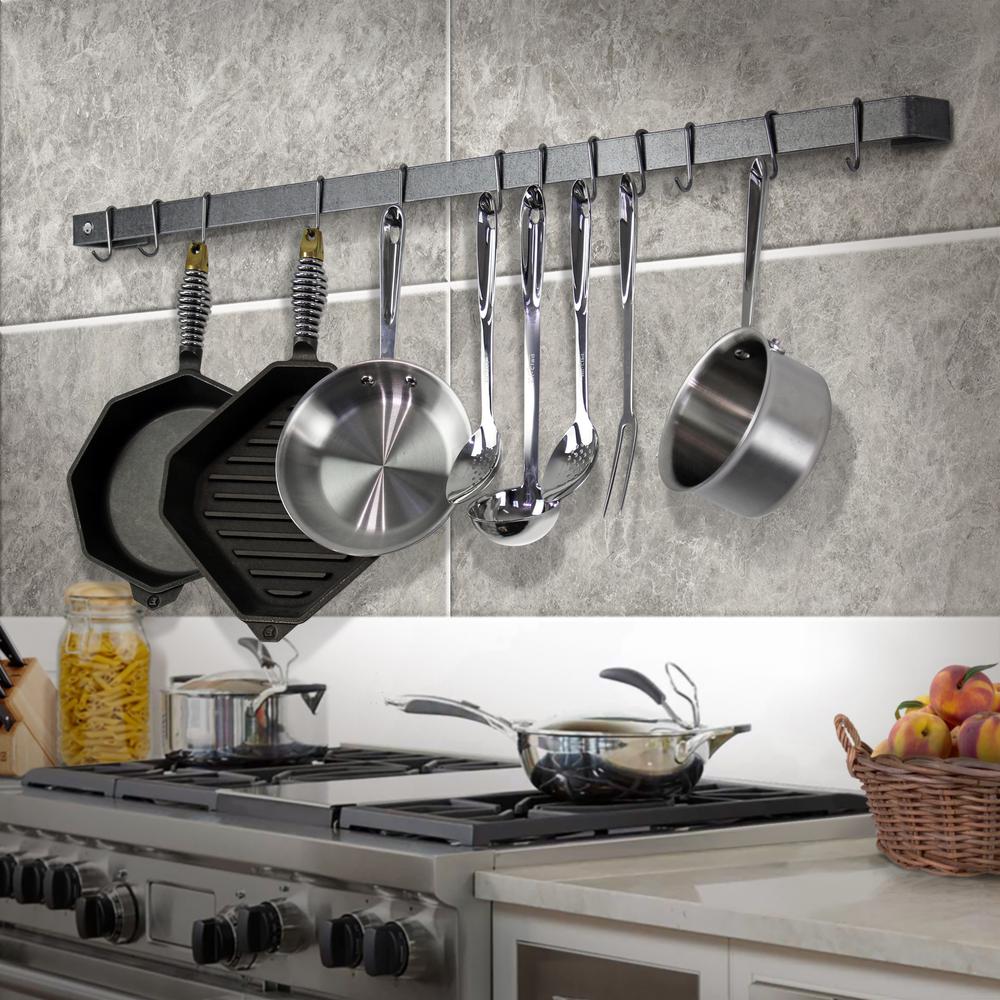 Pot Racks Kitchen Storage Organization The Home Depot Handcrafted