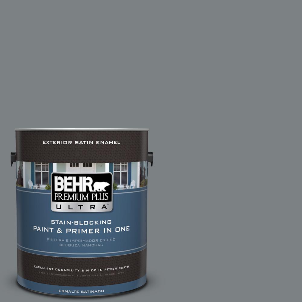 BEHR Premium Plus Ultra 1 gal. #PPU26-03 Legendary Gray Satin ...