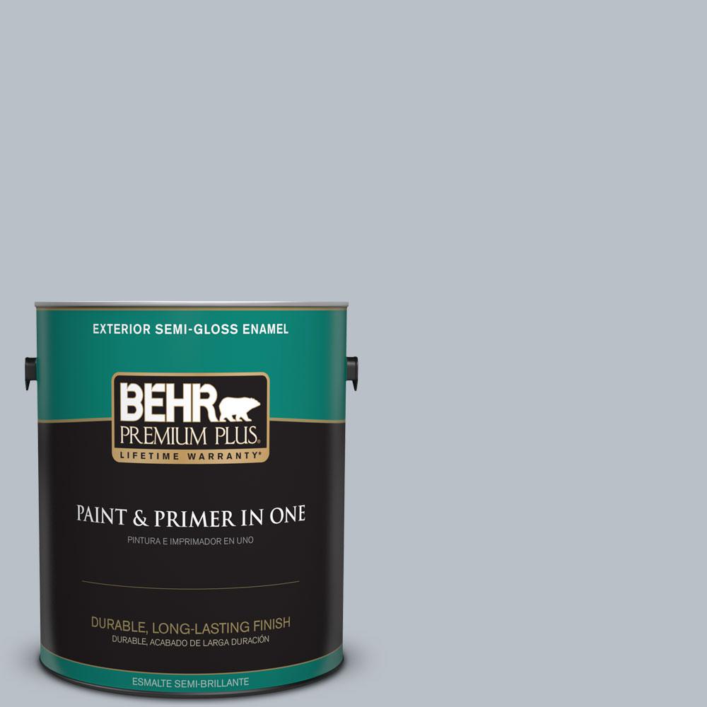 BEHR Premium Plus 1-gal. #750E-3 Skyline Steel Semi-Gloss Enamel ...