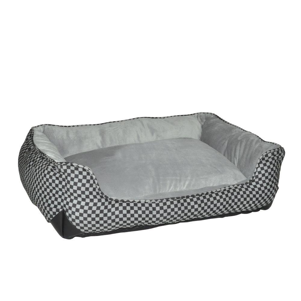 large black dog bed