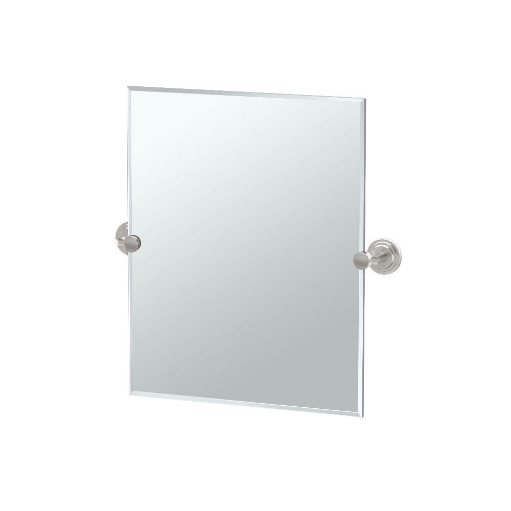 Gatco Marina 25 In. X 24 In. Frameless Single Small Rectangle Mirror In ...