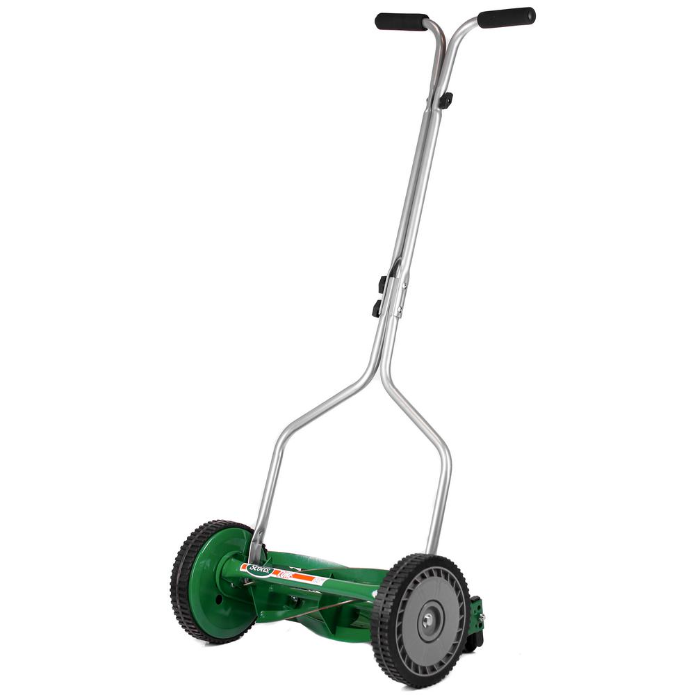 Scotts 14 in. 5-Blade Manual Walk Behind Reel Mower-304-14S - The Home