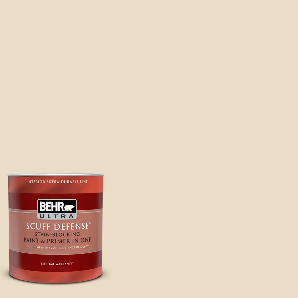 BEHR ULTRA 1 qt. N2902 Authentic Tan Extra Durable Flat Interior