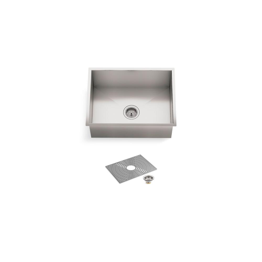 STERLING Ludington Undermount Stainless Steel 24 In Single Bowl   Stainless Steel Sterling Undermount Kitchen Sinks 20023 Pc Na 64 1000 