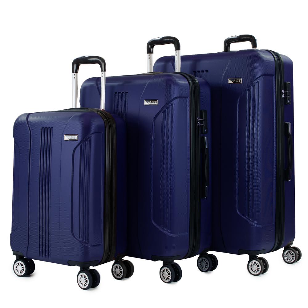 navy blue luggage