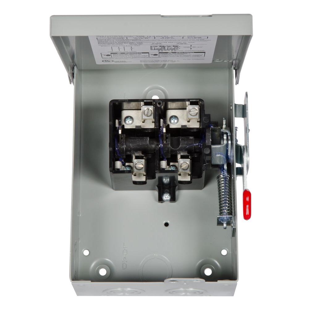 60A Disconnect Switch DoublePole 240V Outdoor Safety Quick Kill