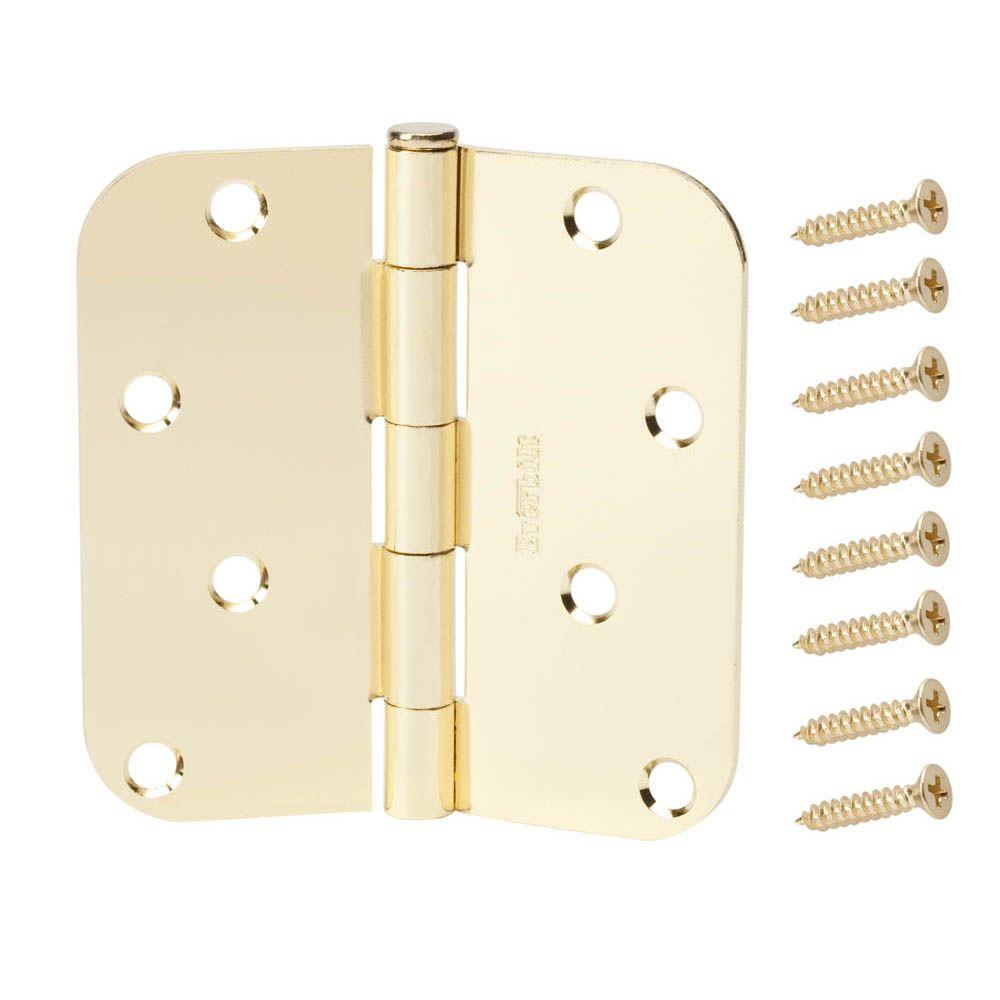 Everbilt 4 In Satin Brass 58 In Radius Door Hinge 14997 The Home Depot 6683