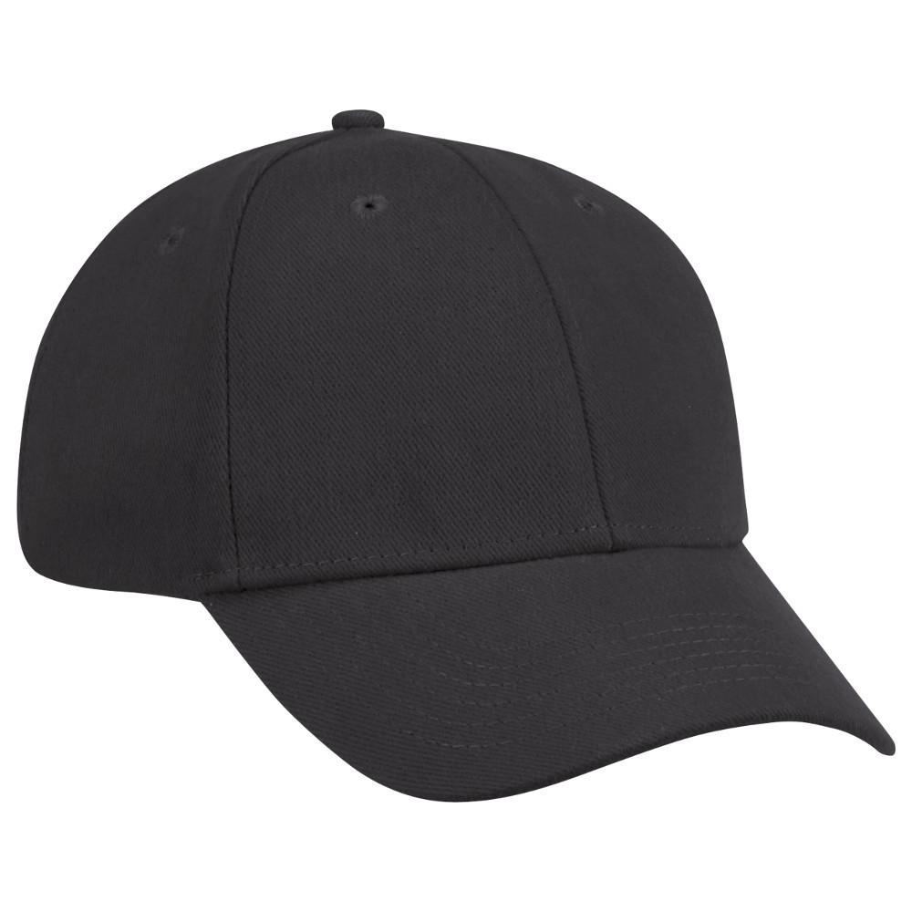 Red Kap One Size Fits All Black Cotton Ball Cap-HB20BK RG M - The Home ...
