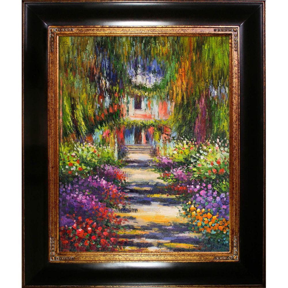 La Pastiche 29 In X 25 Garden Path At Giverny With Ont