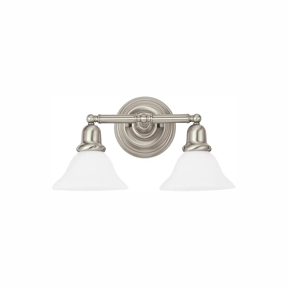 Sea Gull Lighting Sus 2 Light Brushed Nickel Bath With Led Bulbs Sea Gull Lighting Sus 2 Light Brushed Nickel Bath With Led Bulbs