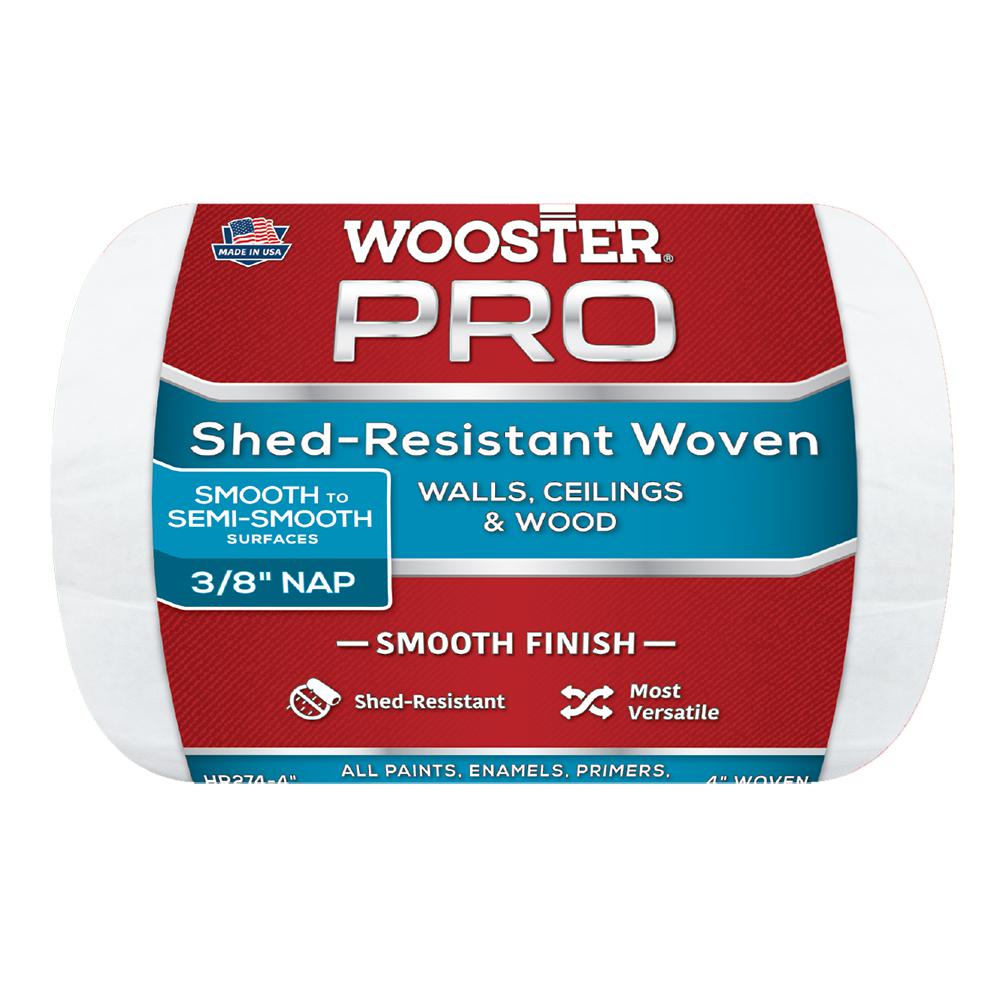 Wooster 4 in. x 3/8 in. HighDensity Pro Woven Roller Cover0HR2740040