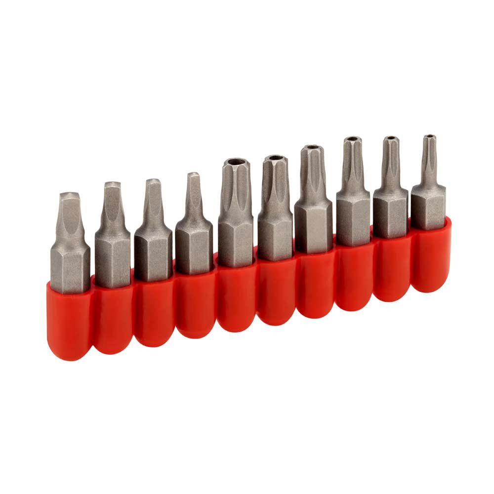 Powerbuilt Tamper-Resistant Driver Bit Set (10-Piece)-646501 - The Home ...