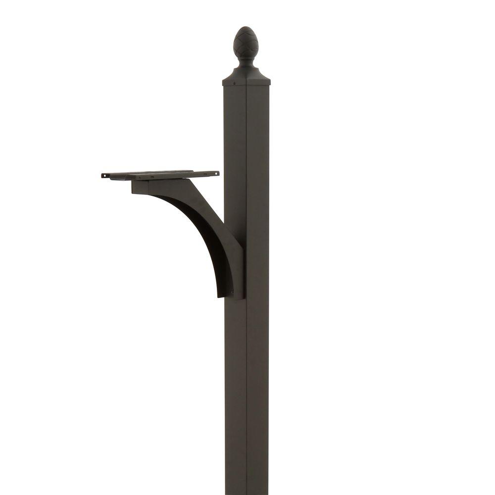 Gibraltar Mailboxes Ardmore Deluxe Mailbox Post, BlackAR200B01 The