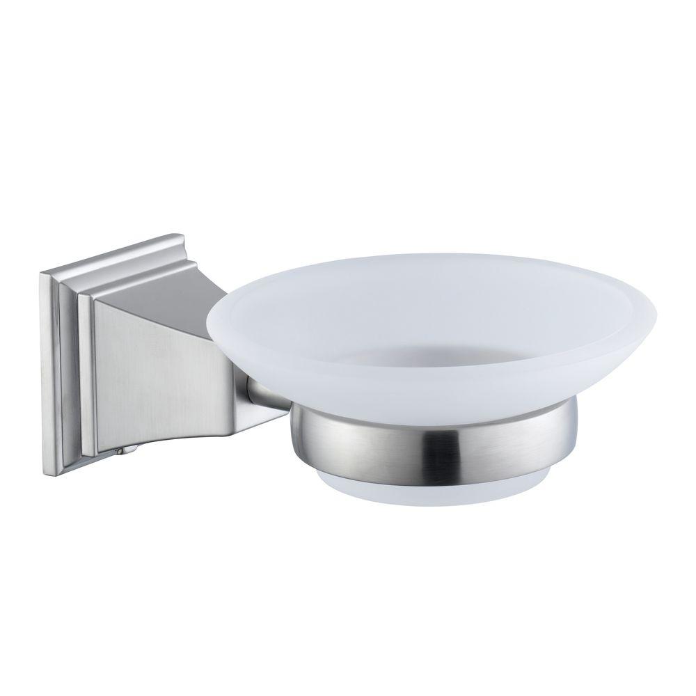 Glacier Bay Exhibit Wall Mounted Soap Dish In Brushed Nickel 20714 Glacier Bay Exhibit Wall Mounted Soap Dish In Brushed Nickel