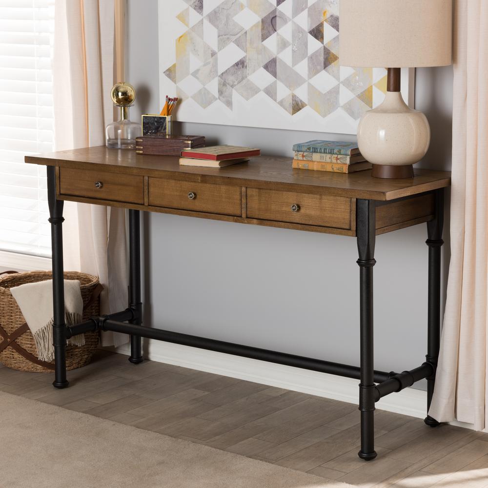 Southern Enterprises Britta Espresso Desk with StorageHD888606 The