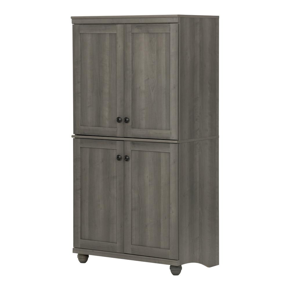 South Shore Hopedale Gray Maple Armoire10321 The Home Depot