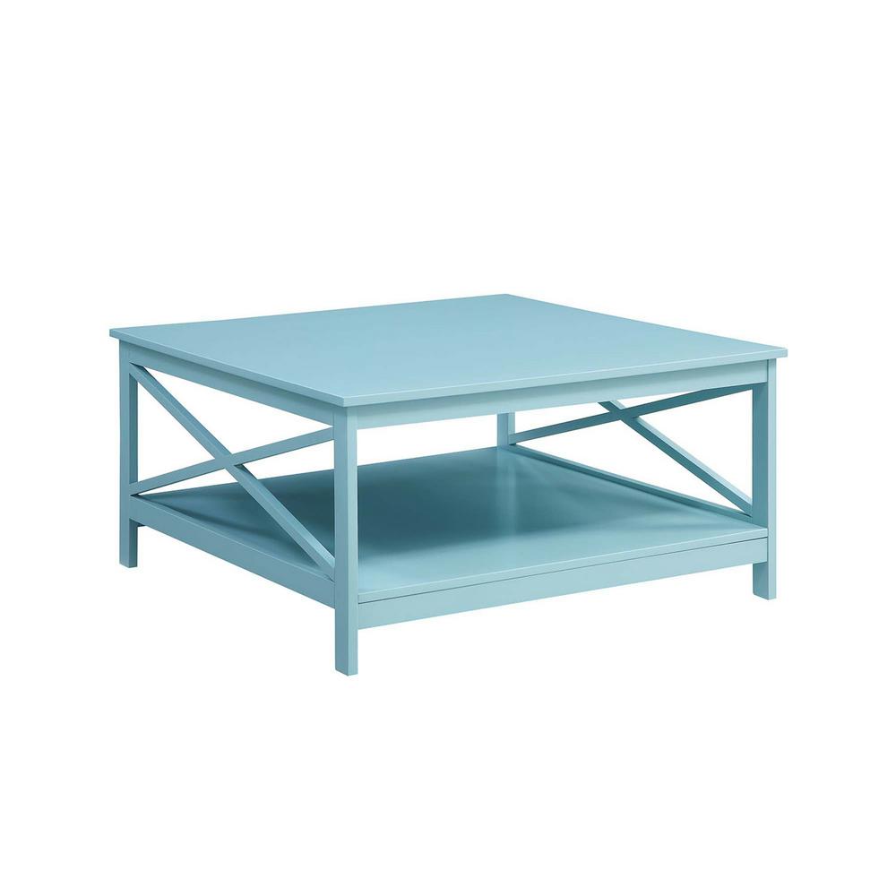 blue coffee table