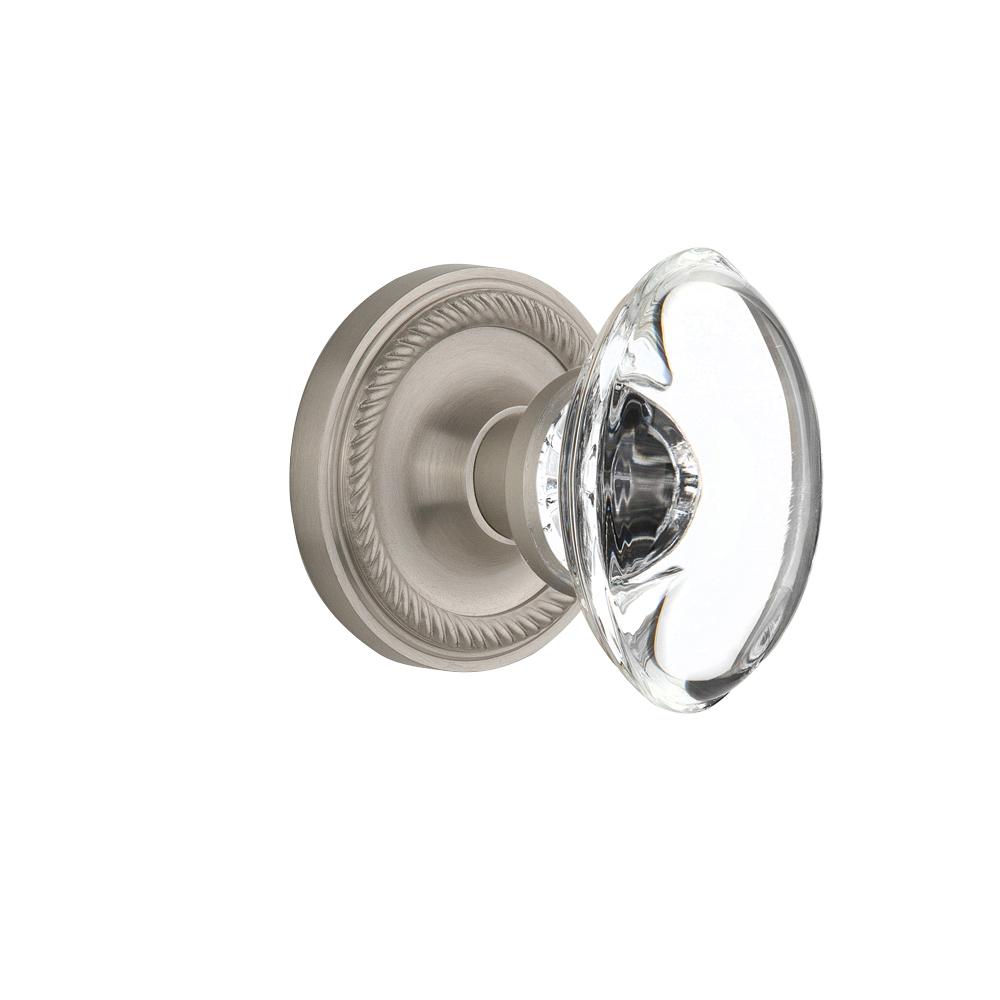 Nostalgic Warehouse Rope Rosette Interior Mortise Oval Clear
